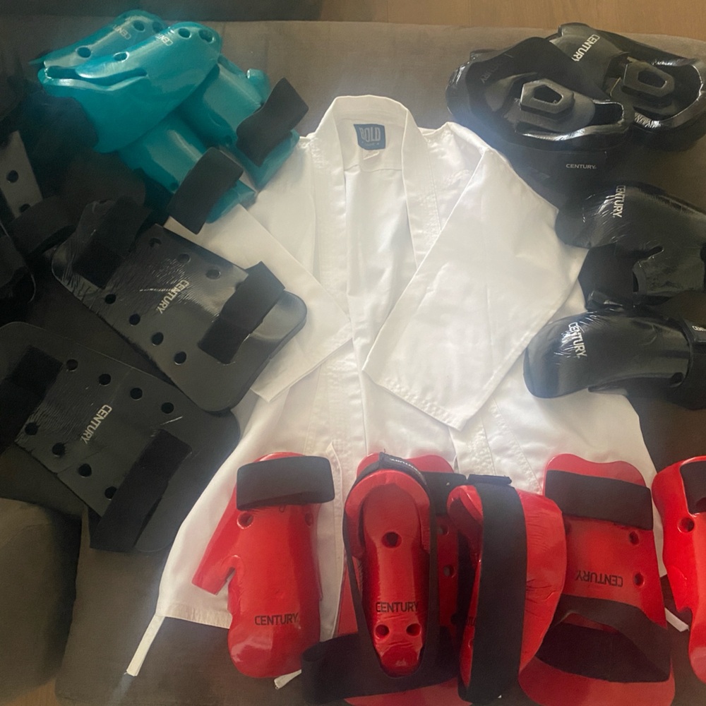 Martial Arts Gear Set with White Gi